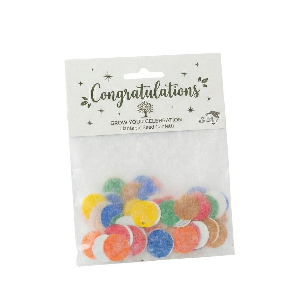 Seed Paper Confetti in a Packet