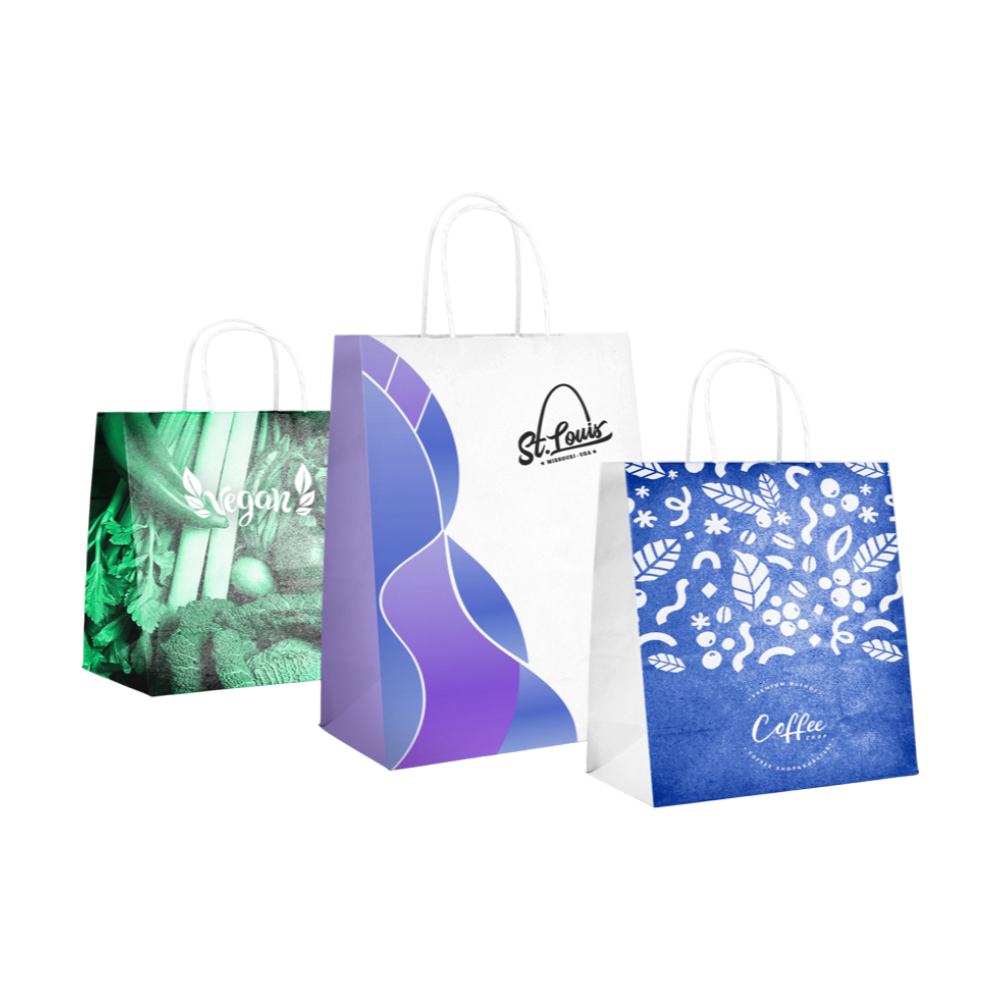 Kraft Paper Bags Full Colour