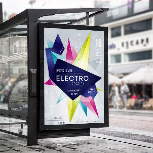 Plakatai autobusų stotelėse - 4