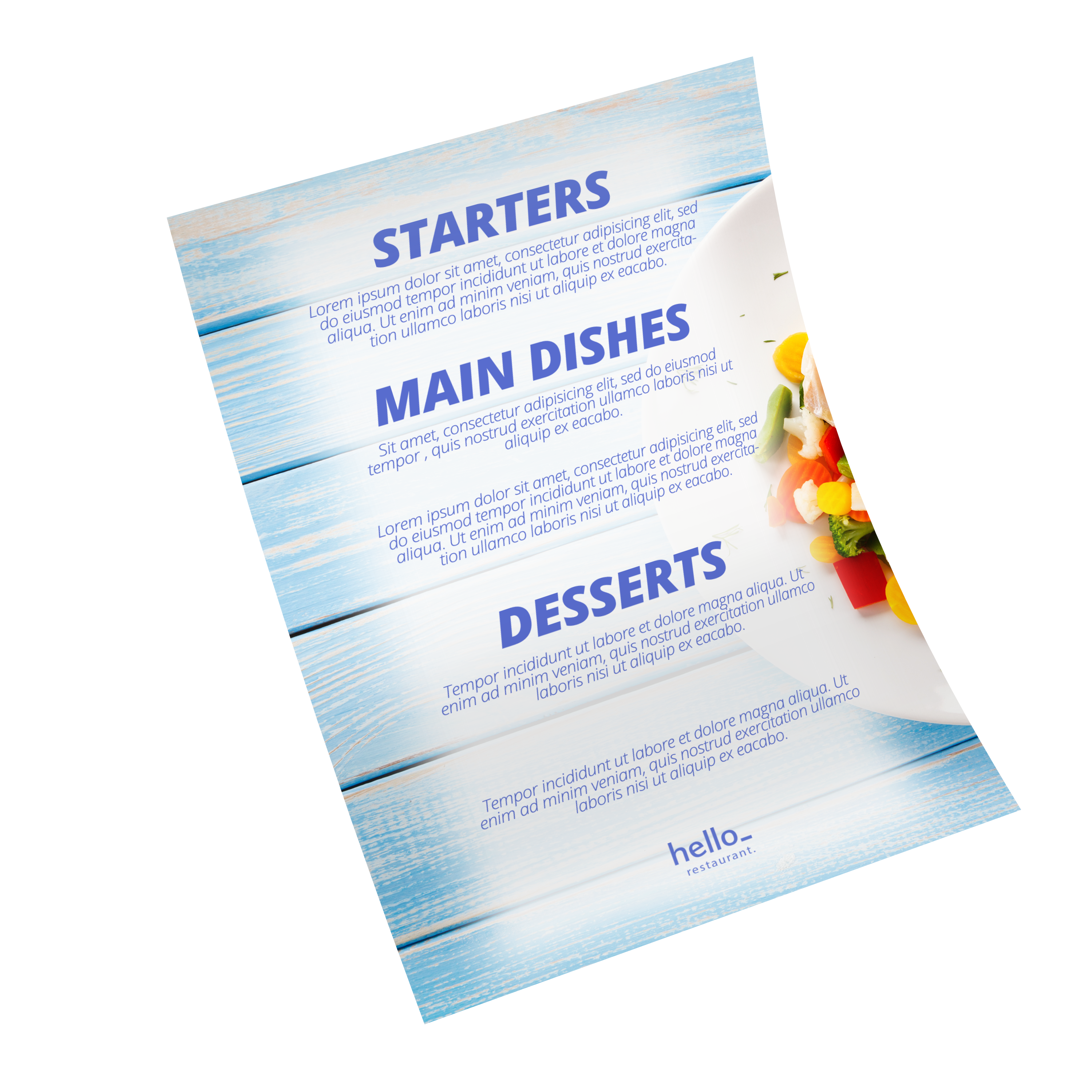 Unfolded Menus