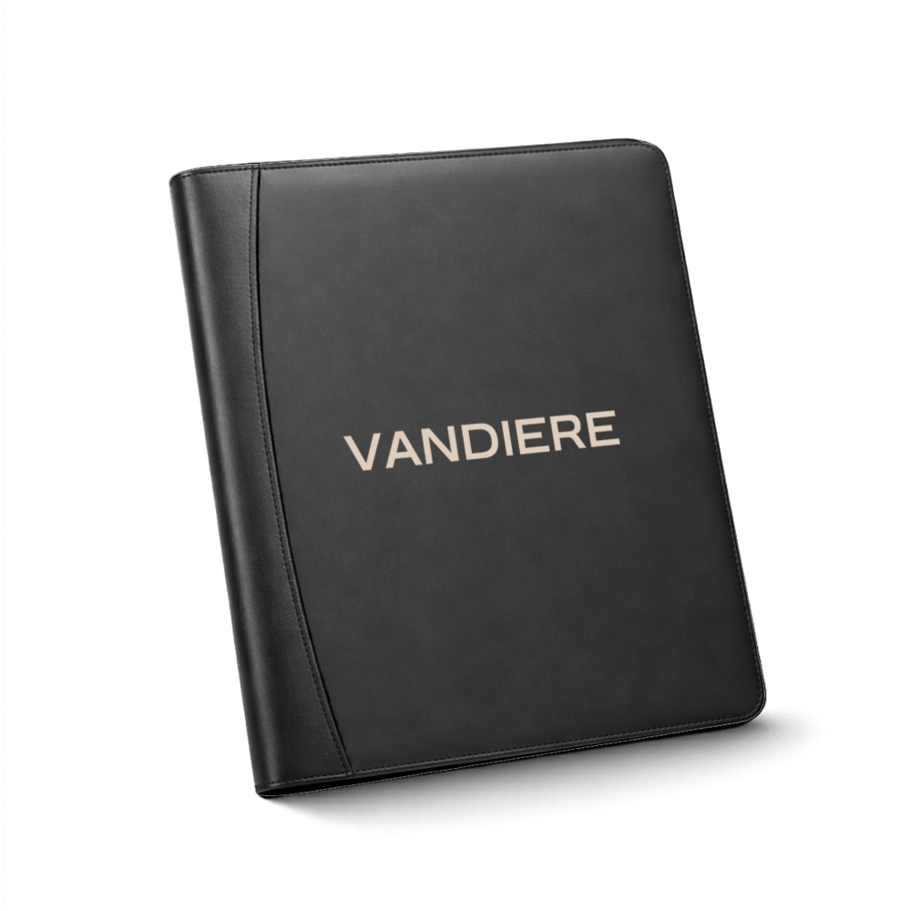RCS Recycled PU Deluxe Tech Portfolio with Zipper